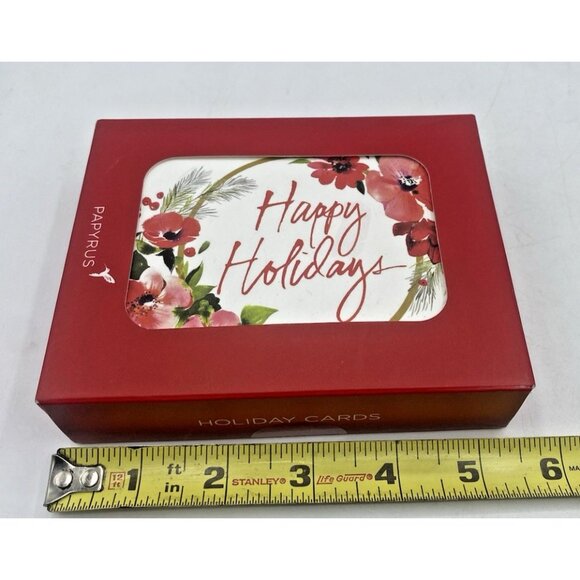 Papyrus Happy Holidays Christmas Cards Boxed Set 20 Note Cards & Envelopes - Picture 8 of 11